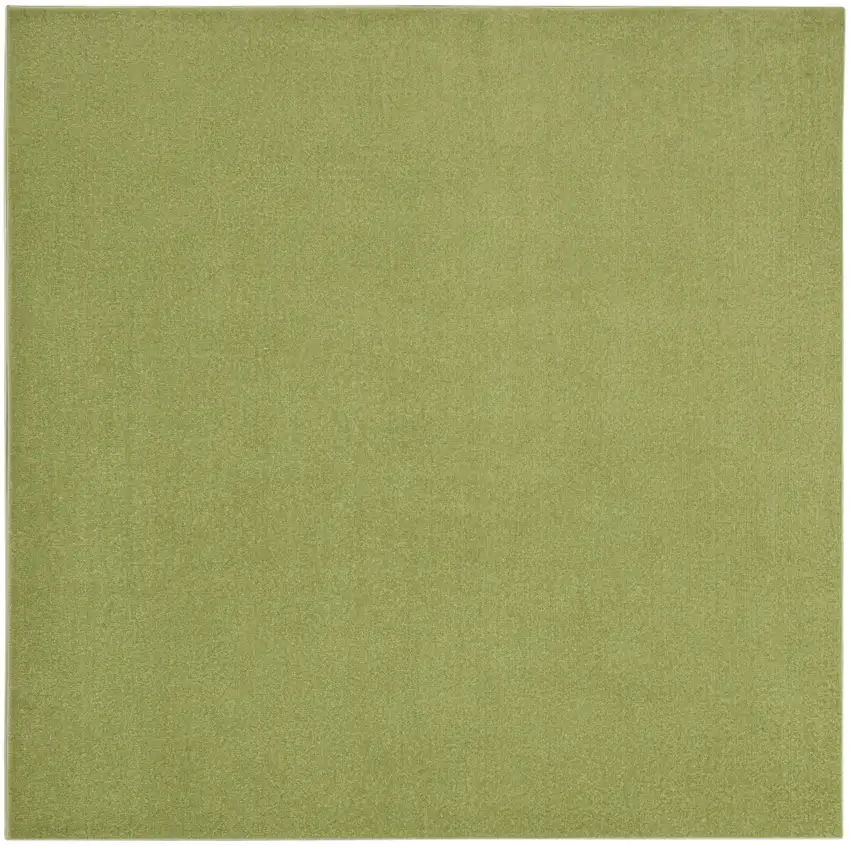 Green Square Non Skid Indoor Outdoor Area Rug Photo 1
