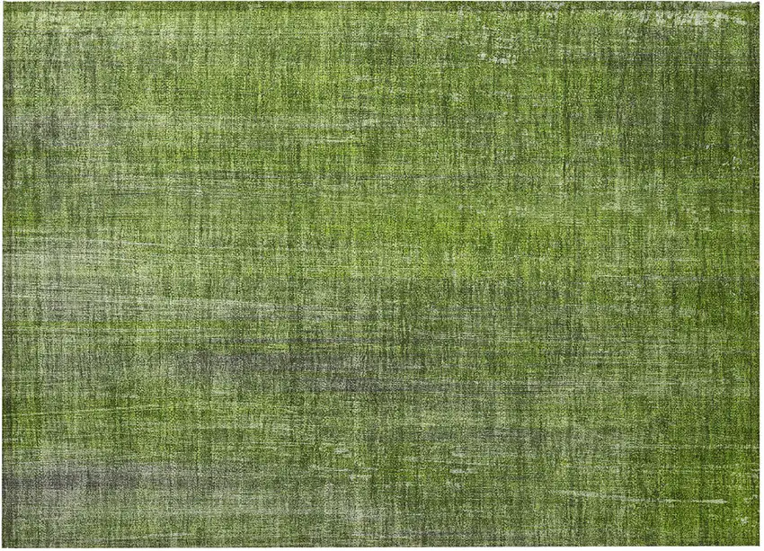 Green Striped Washable Non Skid Indoor Outdoor Area Rug Photo 4