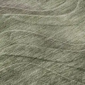 Photo of Green Taupe And Beige Abstract Washable Area Rug With UV Protection