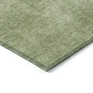 Photo of Green Washable Indoor Outdoor Area Rug