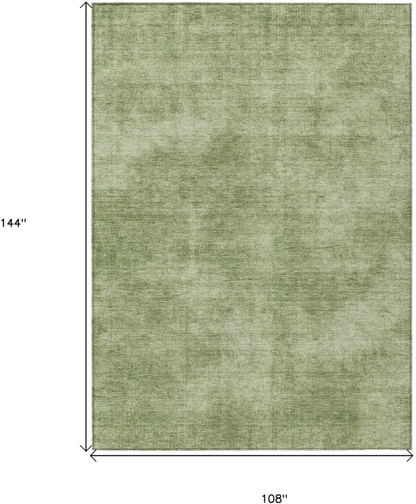 Green Washable Indoor Outdoor Area Rug Photo 3