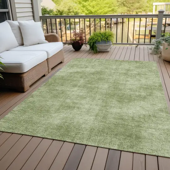 Green Washable Indoor Outdoor Area Rug Photo 7