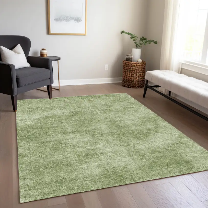 Green Washable Indoor Outdoor Area Rug Photo 8