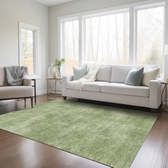 Green Washable Indoor Outdoor Area Rug Photo 9