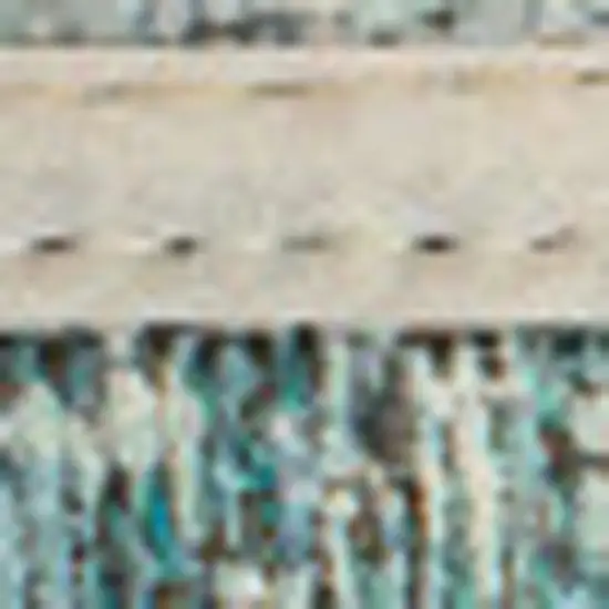 Green White And Gray Abstract Washable Area Rug With UV Protection Photo 7