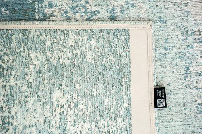 Green White And Gray Abstract Washable Area Rug With UV Protection Photo 6