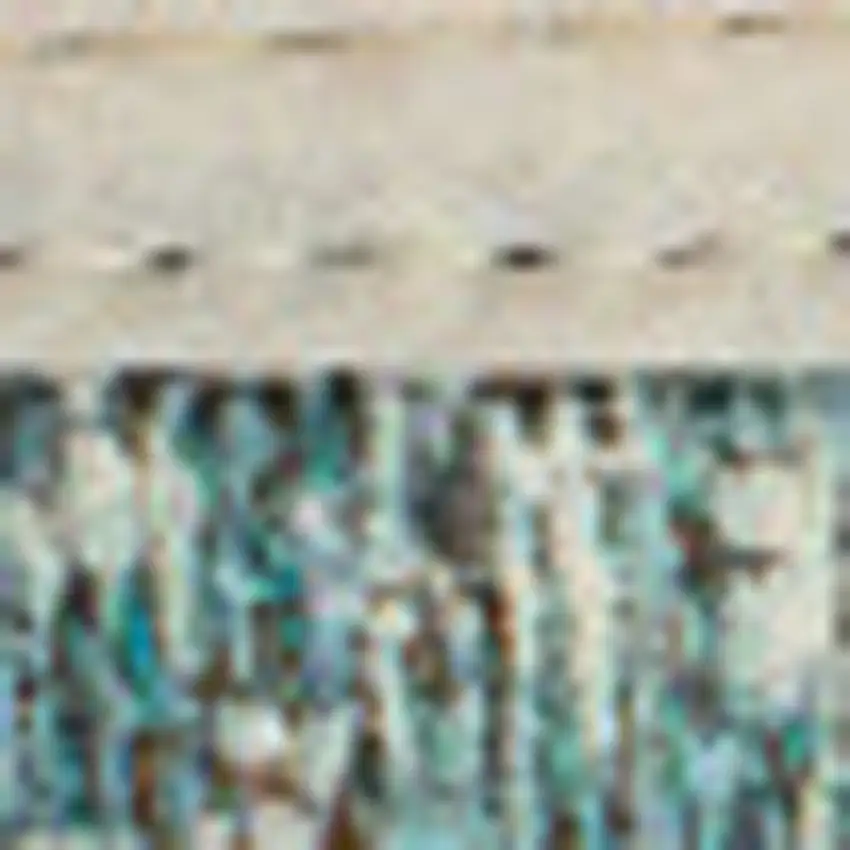 Green White And Gray Abstract Washable Area Rug With UV Protection Photo 7