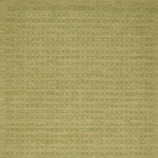 Green Wool Area Rug Photo 3