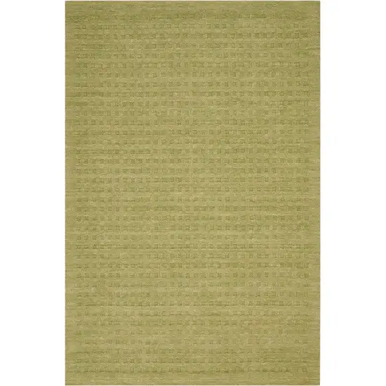 Green Wool Area Rug Photo 8