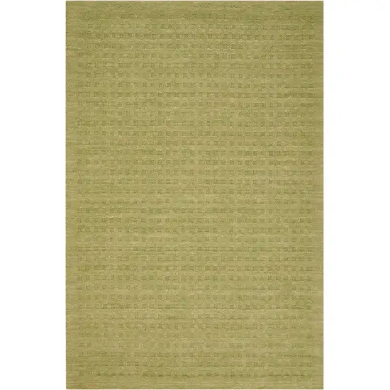 Green Wool Area Rug Photo 2