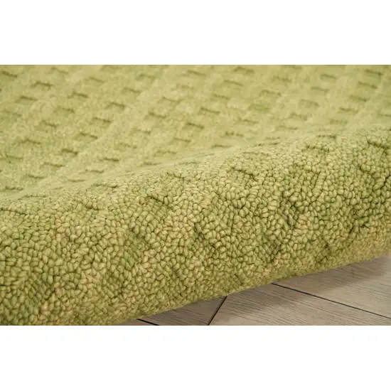 Green Wool Area Rug Photo 9