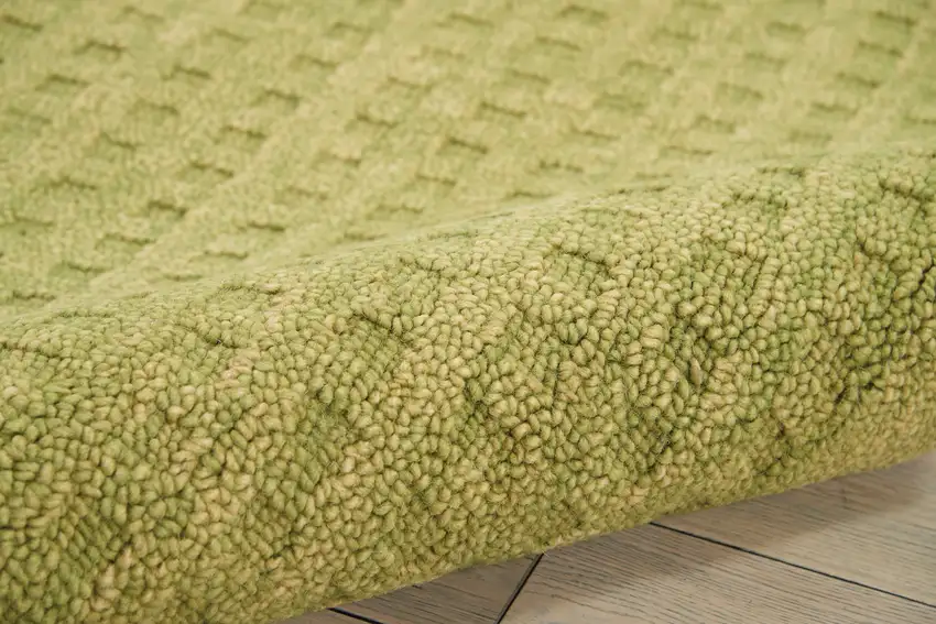 Green Wool Area Rug Photo 9