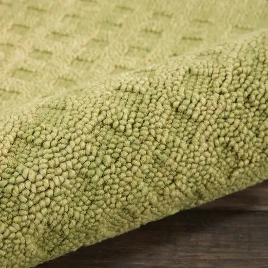 Green Wool Area Rug Photo 9