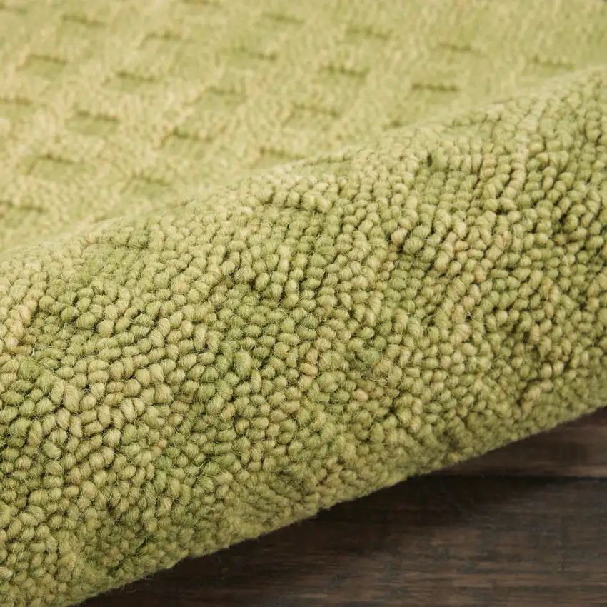 Green Wool Area Rug Photo 9