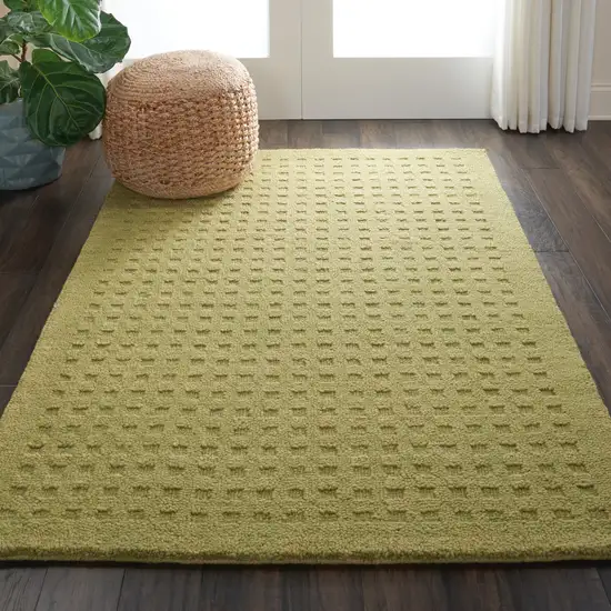 Green Wool Area Rug Photo 6