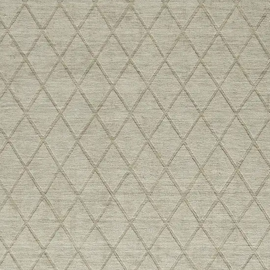 Green Wool Geometric Hand Woven Area Rug Photo 8