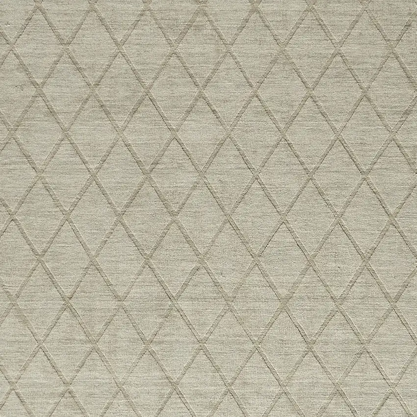 Green Wool Geometric Hand Woven Area Rug Photo 8