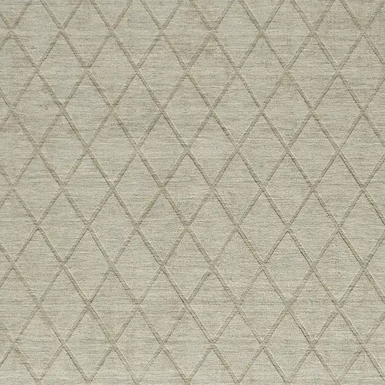 Green Wool Geometric Hand Woven Area Rug Photo 7