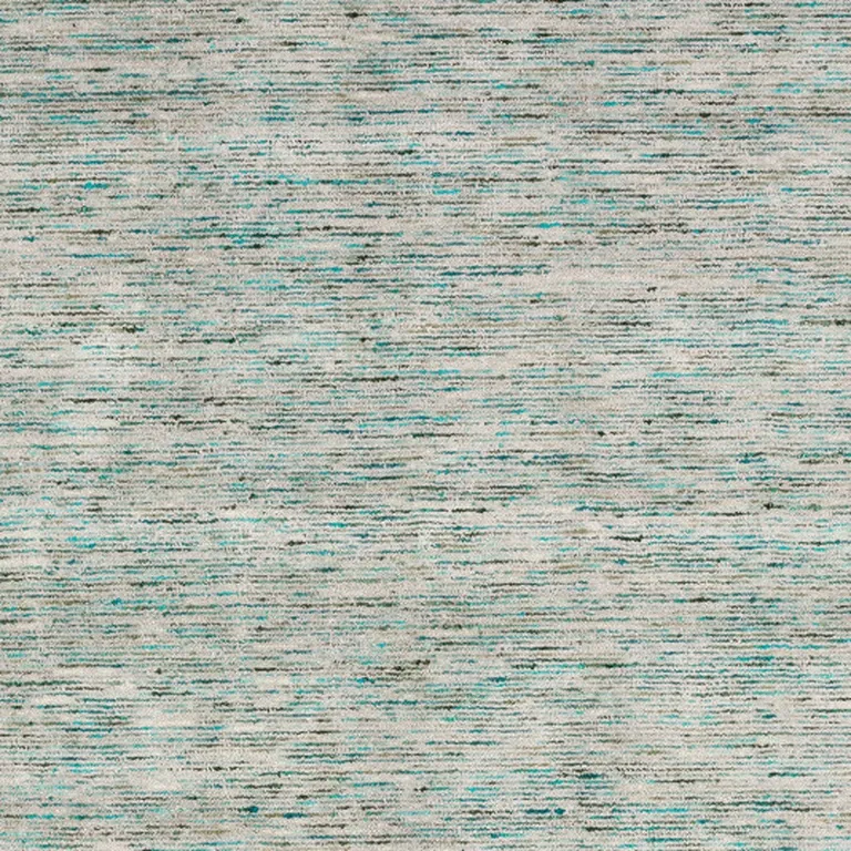 Green Wool Hand Loomed Handmade Area Rug Photo 4