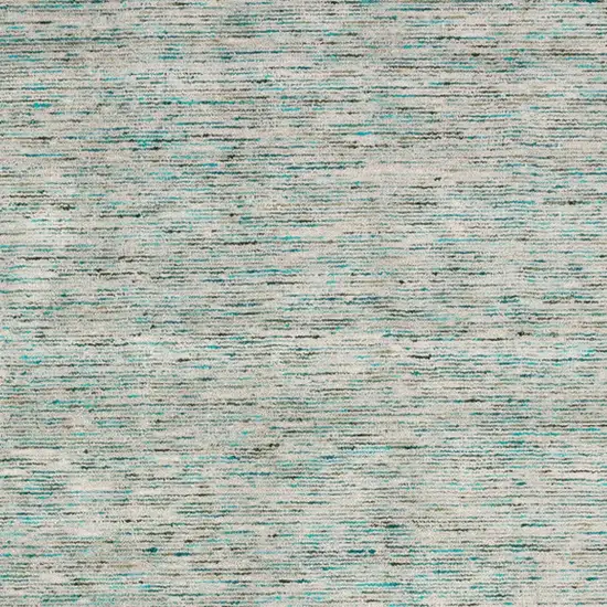 Green Wool Hand Loomed Handmade Area Rug Photo 5