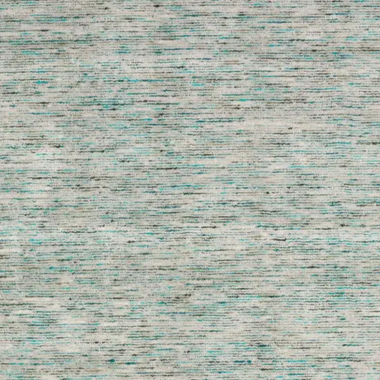 Green Wool Hand Loomed Handmade Area Rug Photo 5