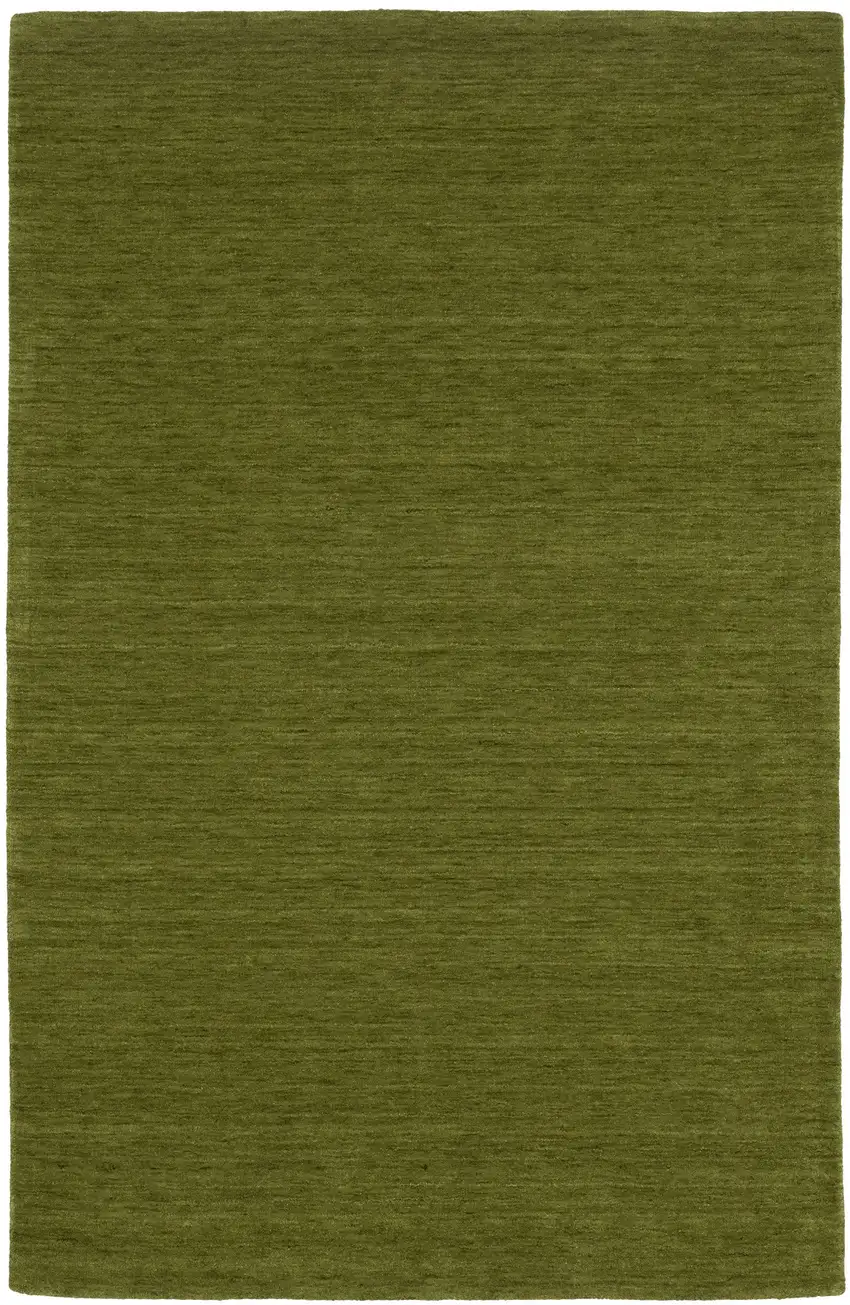 Green Wool Hand Tufted Area Rug Photo 2