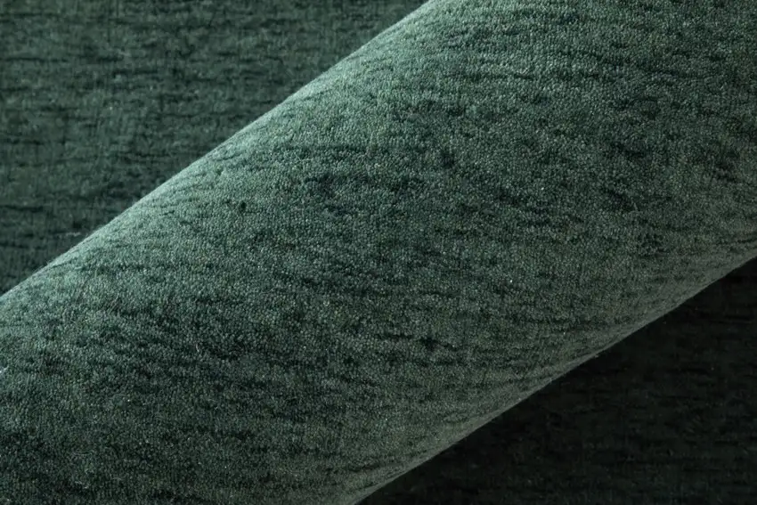 Green Wool Hand Woven Area Rug Photo 9