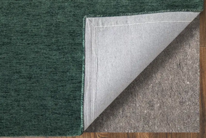 Green Wool Hand Woven Area Rug Photo 5