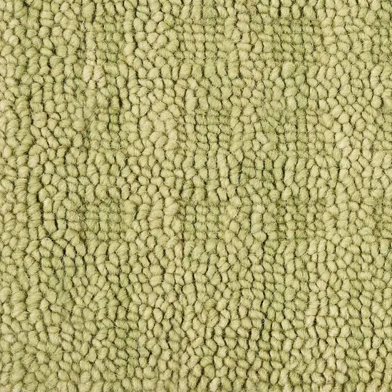 Green Wool Shag Handmade Area Rug Photo 2