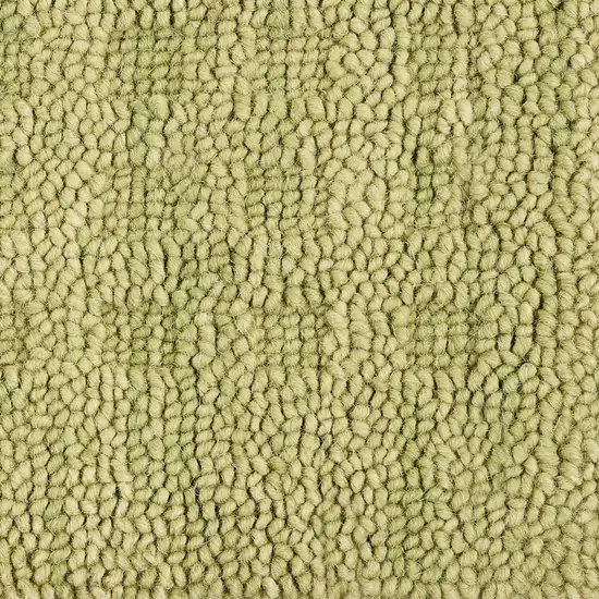 Green Wool Shag Handmade Area Rug Photo 3