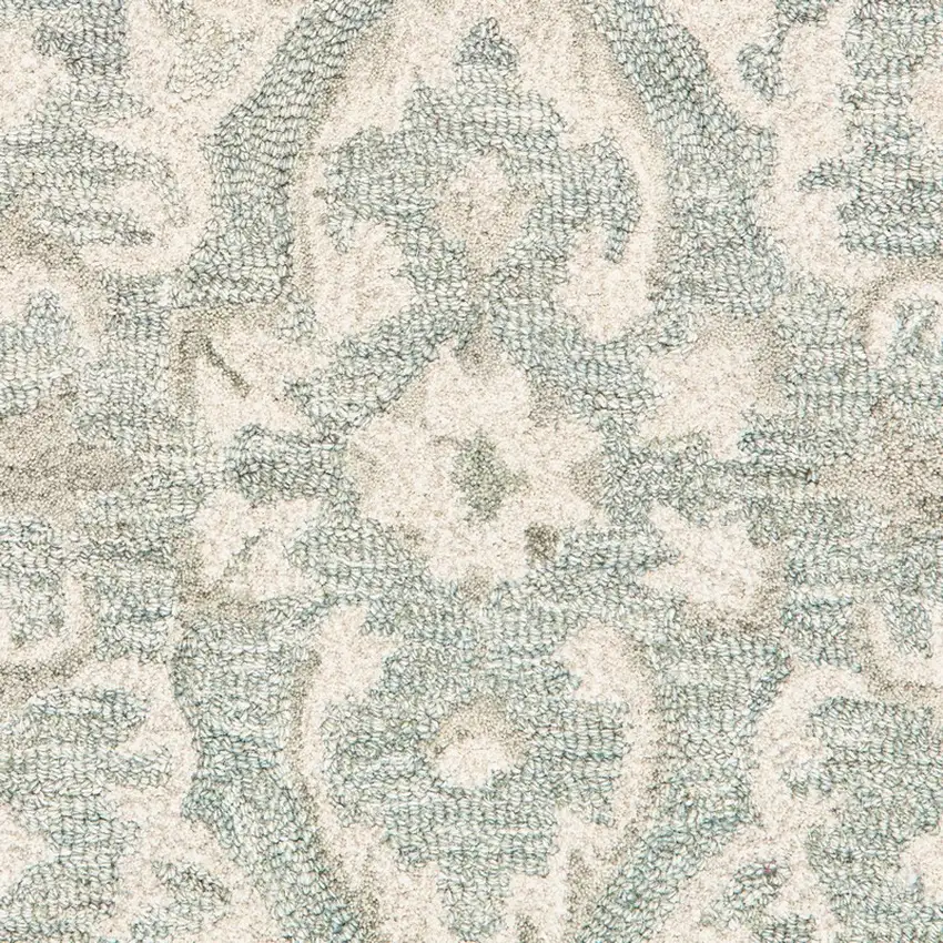 Green and Cream Medallion Area Rug Photo 3