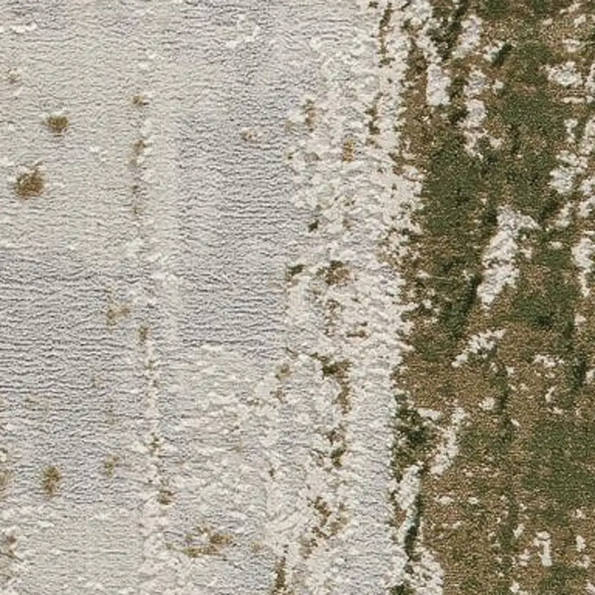 Green Abstract Dhurrie Area Rug Photo 5