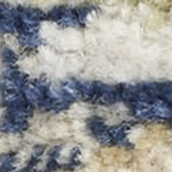 Green and Ivory Floral Power Loom Area Rug Photo 4