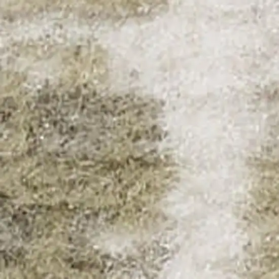 Green and Ivory Medallion Power Loom Distressed Area Rug Photo 1