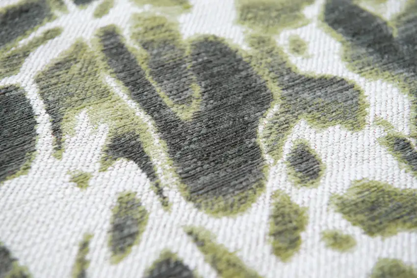 Green and White Abstract Non Skid Area Rug Photo 8