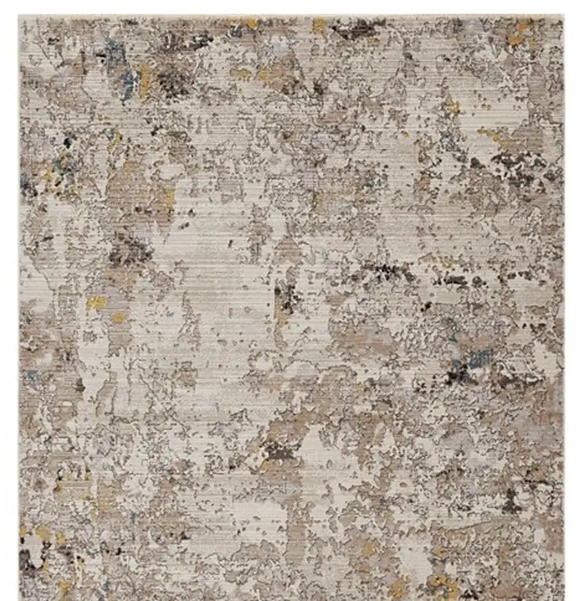 Grey Abstract Area Rug Photo 4