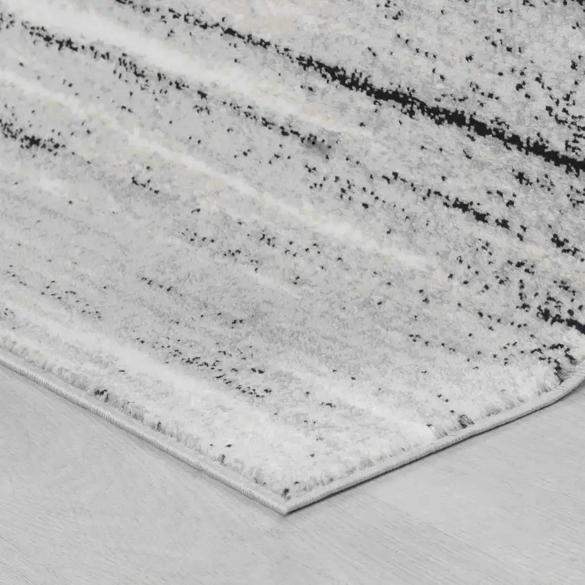Grey Abstract Area Rug Photo 5
