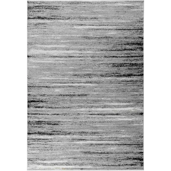 5' X 8' Grey Abstract Area Rug Photo 5