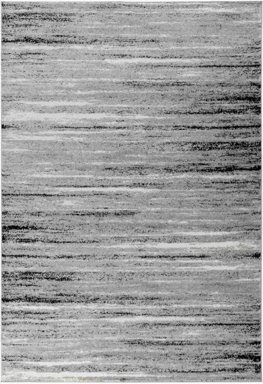 5' X 8' Grey Abstract Area Rug Photo 5