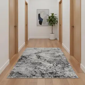 Photo of Grey Abstract Area Rug