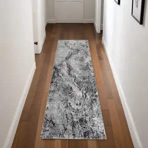 Photo of Grey Abstract Area Rug