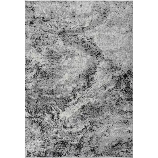 8' X 11' Grey Abstract Area Rug Photo 4