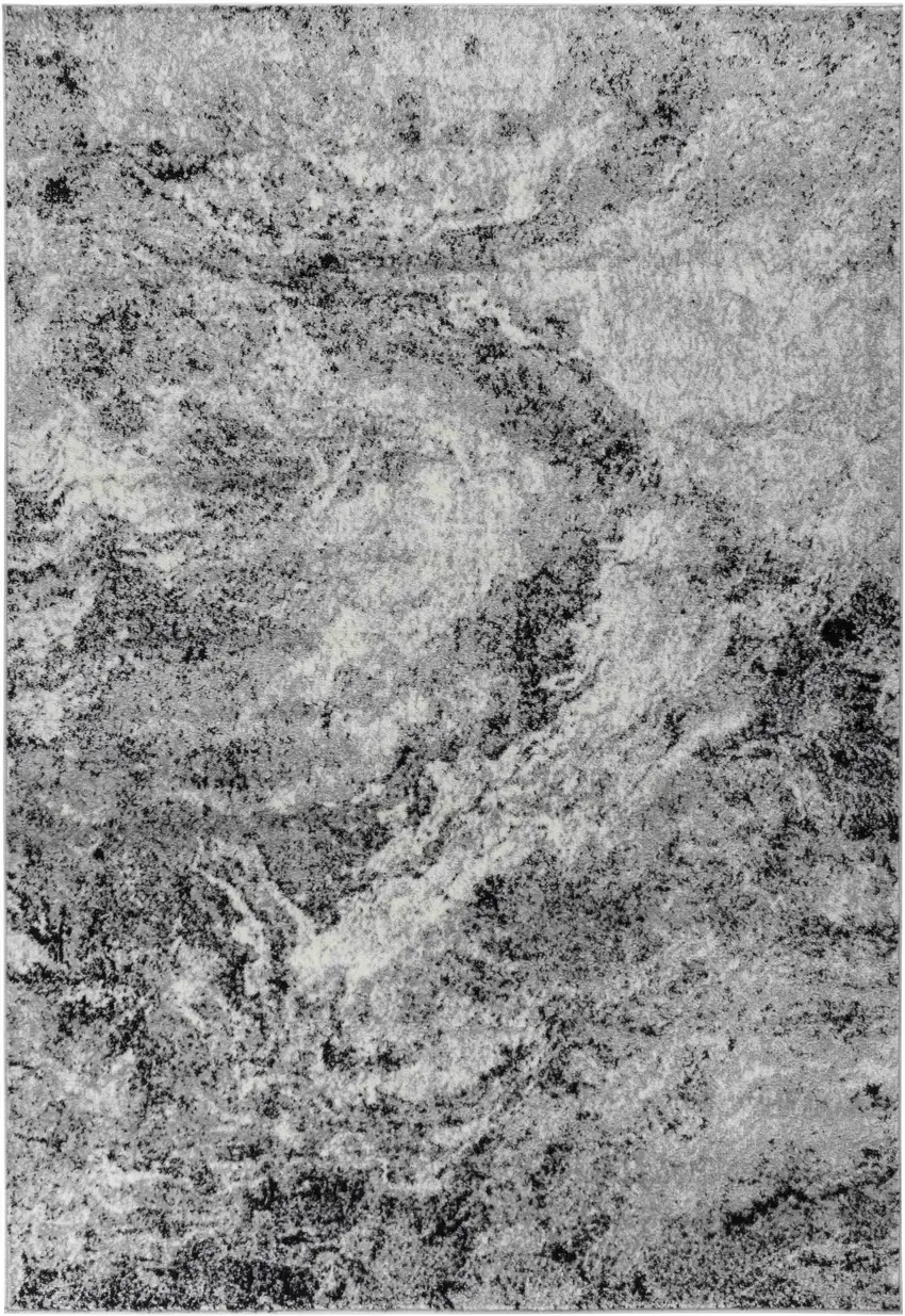 8' X 11' Grey Abstract Area Rug Photo 4