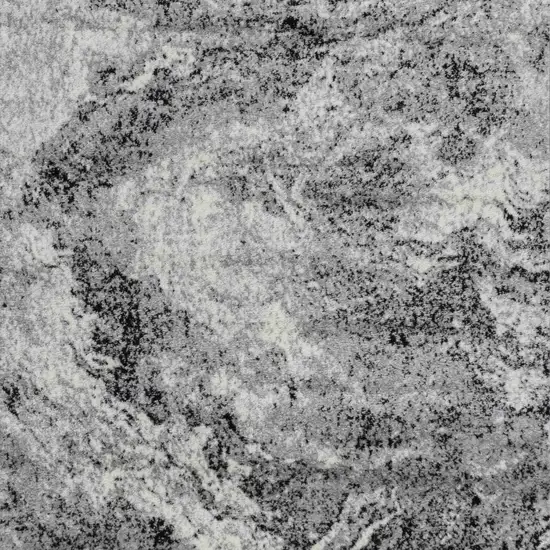 Grey Abstract Area Rug Photo 3