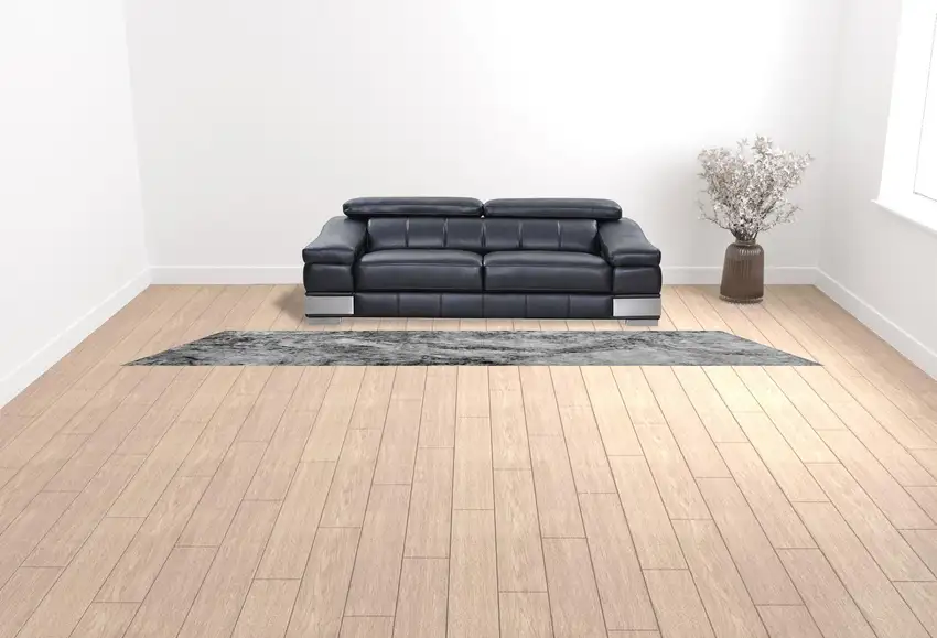 Grey Abstract Area Rug Photo 2