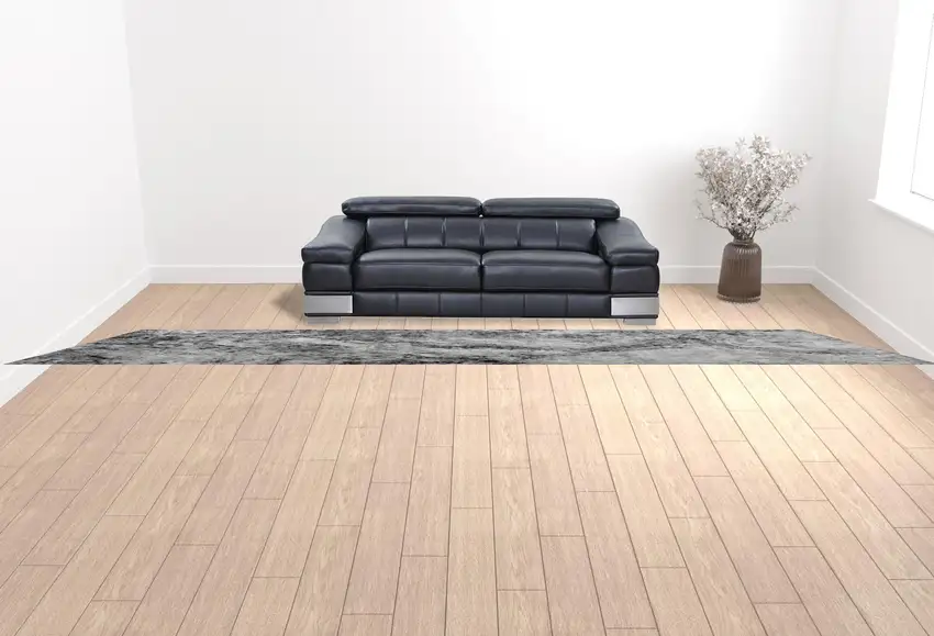 Grey Abstract Area Rug Photo 2