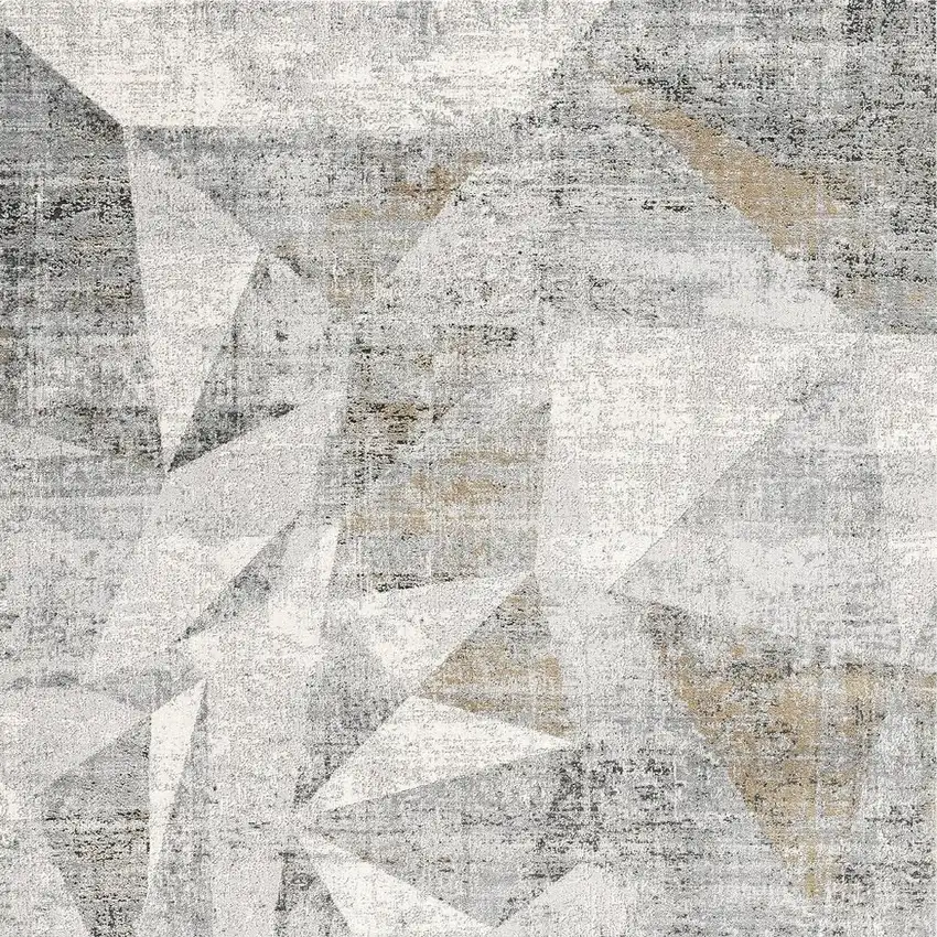 Grey Abstract Area Rug Photo 5