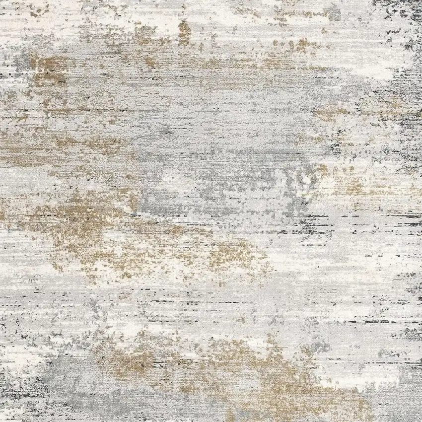 Grey Abstract Area Rug Photo 5