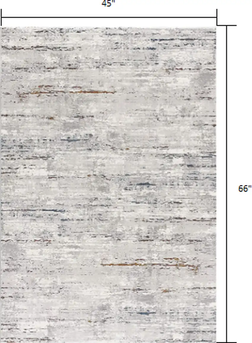 Grey Abstract Area Rug Photo 4