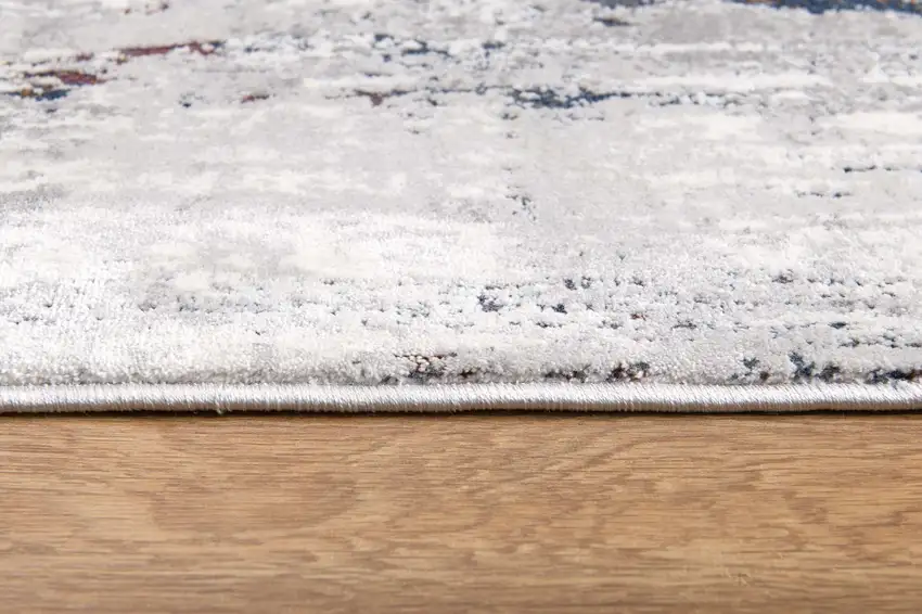 Grey Abstract Area Rug Photo 7